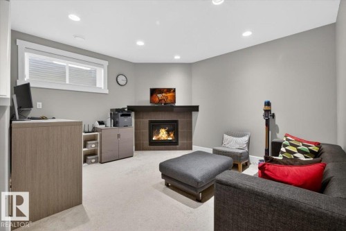 17851 8 Avenue, Edmonton, AB - Indoor With Fireplace