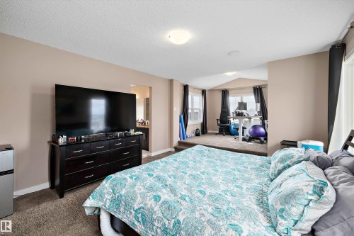 Expansive room featuring carpet flooring and neutral wall tones - 1586 Chapman Way, Edmonton, AB - Indoor Photo Showing Bedroom