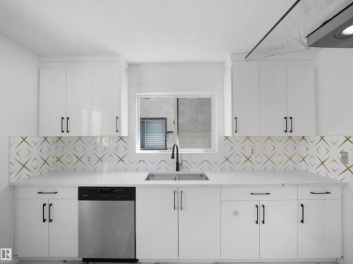 3608 33 Avenue, Edmonton, AB - Indoor Photo Showing Kitchen With Double Sink