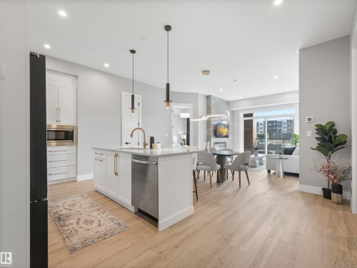 101 7471 May Common, Edmonton, AB - Indoor Photo Showing Kitchen With Upgraded Kitchen