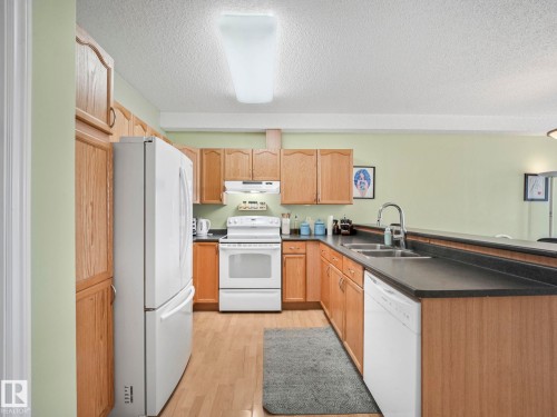 103 9120 156 Street Nw, Edmonton, AB - Indoor Photo Showing Kitchen With Double Sink