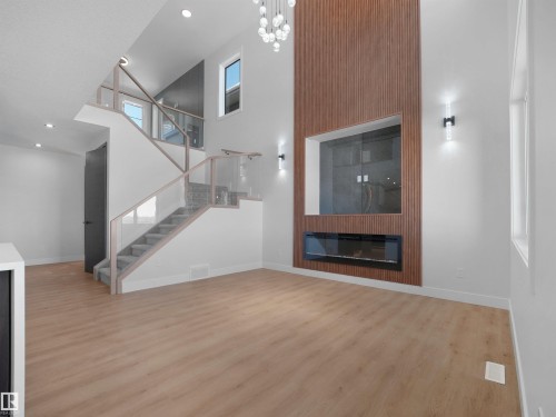 9312 183 Avenue, Edmonton, AB - Indoor Photo Showing Other Room With Fireplace