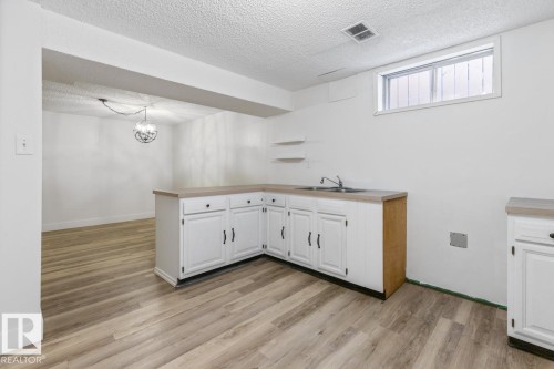 6908 19 Avenue, Edmonton, AB - Indoor Photo Showing Kitchen With Double Sink