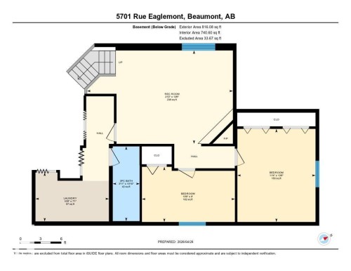 Floor plan - 5701 Rue Eaglemont, Beaumont, AB - Other