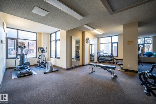 1904 9020 Jasper Avenue, Edmonton, AB - Indoor Photo Showing Gym Room