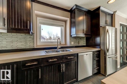 10519 87 Avenue, Edmonton, AB - Indoor Photo Showing Kitchen With Double Sink