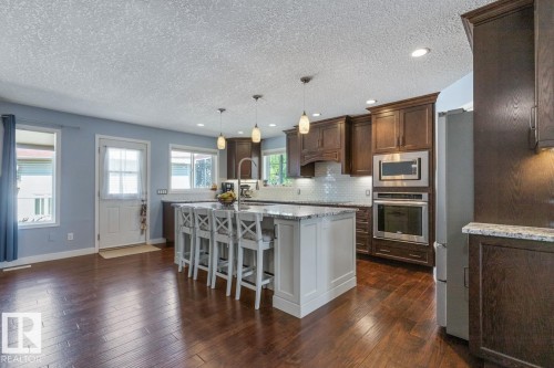 16056 84 Street Nw, Edmonton, AB - Indoor Photo Showing Kitchen With Stainless Steel Kitchen With Upgraded Kitchen