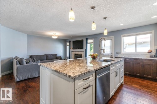 16056 84 Street Nw, Edmonton, AB - Indoor Photo Showing Kitchen With Upgraded Kitchen