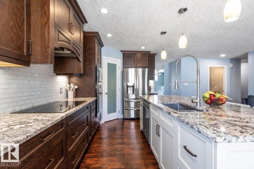 16056 84 Street Nw, Edmonton, AB - Indoor Photo Showing Kitchen With Upgraded Kitchen