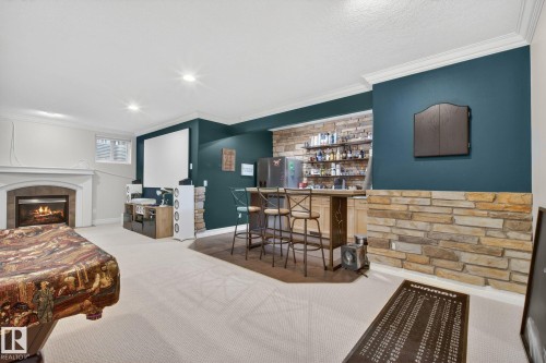 918 Hollingsworth Bend, Edmonton, AB - Indoor With Fireplace