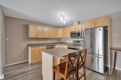 238 2096 Blackmud Creek Drive, Edmonton, AB - Indoor Photo Showing Kitchen With Double Sink