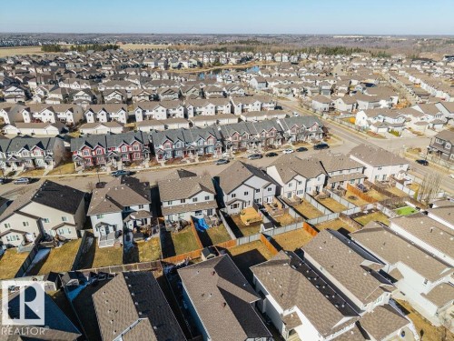 Aerial perspective showcasing an expansive residential neighborhood with varied housing styles - Edmonton, AB - Outdoor With View