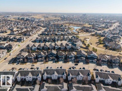 Expansive aerial perspective showcasing a residential neighborhood with diverse housing styles - Edmonton, AB - Outdoor With View