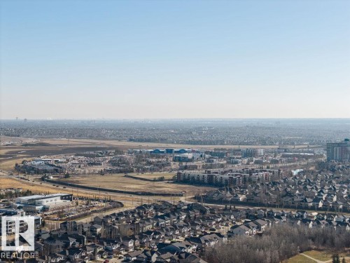 Panoramic aerial view showcasing a residential community with varied housing styles - Edmonton, AB - Outdoor With View