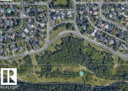 Aerial Map. Depicting the property's geographic location and surrounding area - 14013 101 Avenue, Edmonton, AB 