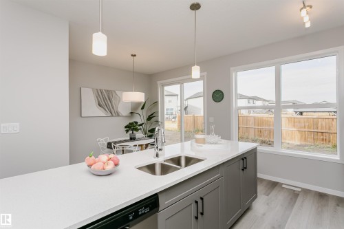 2518 151A Avenue, Edmonton, AB - Indoor Photo Showing Kitchen With Double Sink