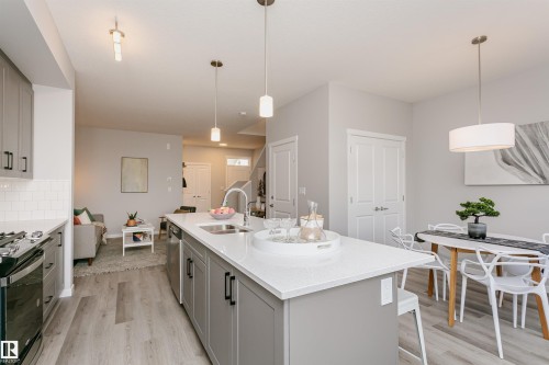2518 151A Avenue, Edmonton, AB - Indoor Photo Showing Kitchen With Double Sink With Upgraded Kitchen
