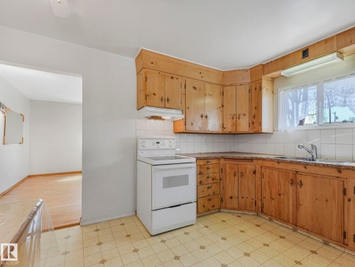 12245 96 Street, Edmonton, AB - Indoor Photo Showing Kitchen With Double Sink