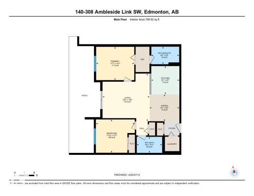 Floor plan - 140 308 Ambleside Link Link Sw, Edmonton, AB - Other