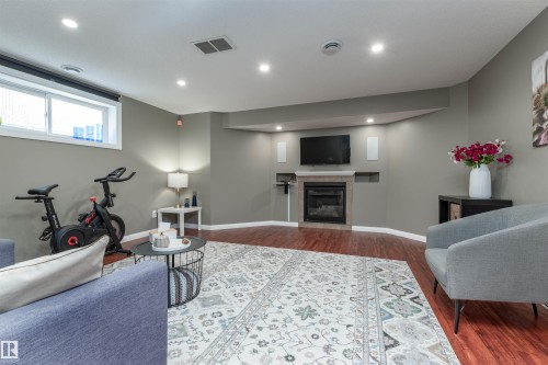91 Appleton Crescent, Sherwood Park, AB - Indoor With Fireplace