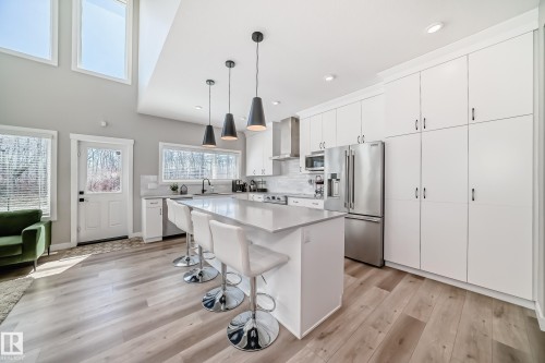 6259 175 Avenue, Edmonton, AB - Indoor Photo Showing Kitchen With Stainless Steel Kitchen With Upgraded Kitchen