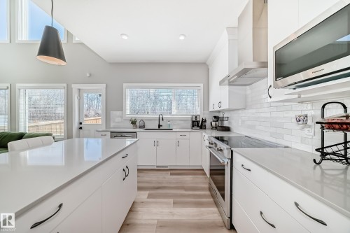 6259 175 Avenue, Edmonton, AB - Indoor Photo Showing Kitchen With Upgraded Kitchen
