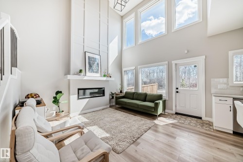 6259 175 Avenue, Edmonton, AB - Indoor Photo Showing Living Room With Fireplace