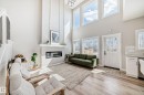6259 175 Avenue, Edmonton, AB  - Indoor Photo Showing Living Room With Fireplace 