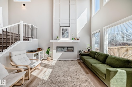 6259 175 Avenue, Edmonton, AB - Indoor Photo Showing Living Room With Fireplace