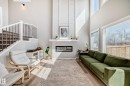 6259 175 Avenue, Edmonton, AB  - Indoor Photo Showing Living Room With Fireplace 