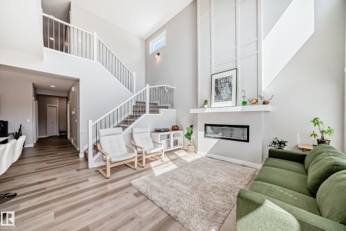 6259 175 Avenue, Edmonton, AB - Indoor Photo Showing Living Room With Fireplace