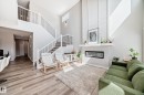 6259 175 Avenue, Edmonton, AB  - Indoor Photo Showing Living Room With Fireplace 