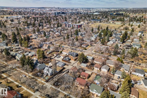 Residential district featuring a mix of housing styles and mature trees - 13635 108 Avenue, Edmonton, AB - Outdoor With View