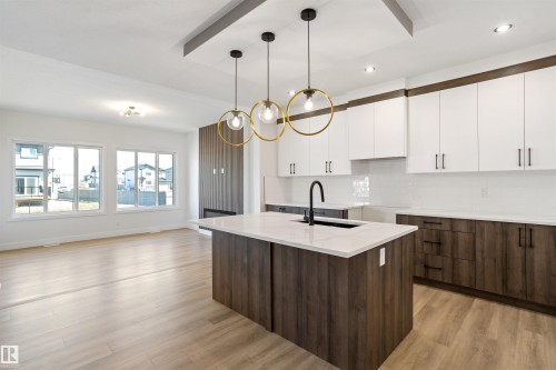 203 Basin Court, Leduc, AB - Indoor Photo Showing Kitchen With Upgraded Kitchen