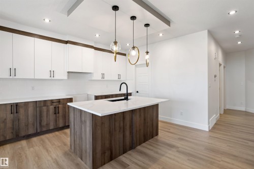 203 Basin Court, Leduc, AB - Indoor Photo Showing Kitchen With Upgraded Kitchen
