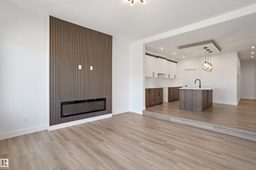 203 Basin Court, Leduc, AB - Indoor With Fireplace