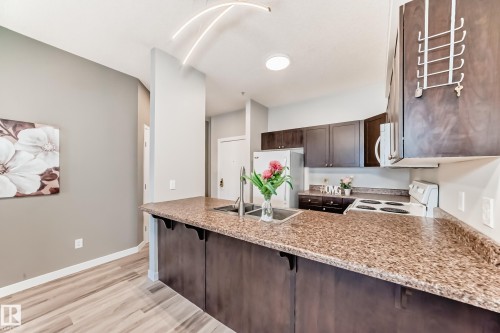 105 4316 139 Avenue, Edmonton, AB - Indoor Photo Showing Kitchen With Double Sink