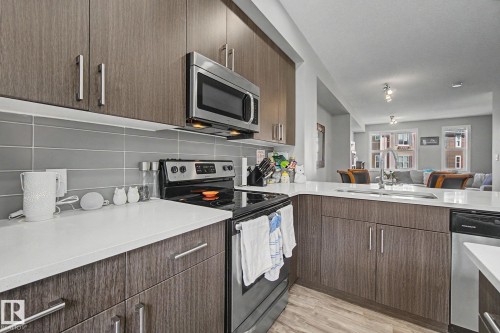 85 2803 James Mowatt Trail, Edmonton, AB - Indoor Photo Showing Kitchen With Double Sink With Upgraded Kitchen