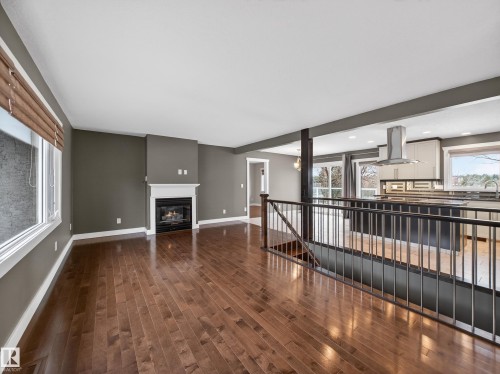 82 Mission Avenue, St. Albert, AB - Indoor Photo Showing Other Room With Fireplace