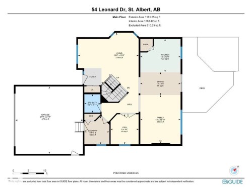 Floor plan - 54 Leonard Drive, St. Albert, AB - Other