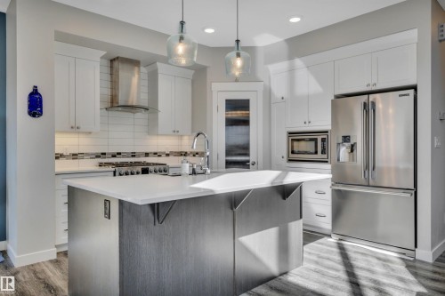 9 Rolston Close, Leduc, AB - Indoor Photo Showing Kitchen With Upgraded Kitchen