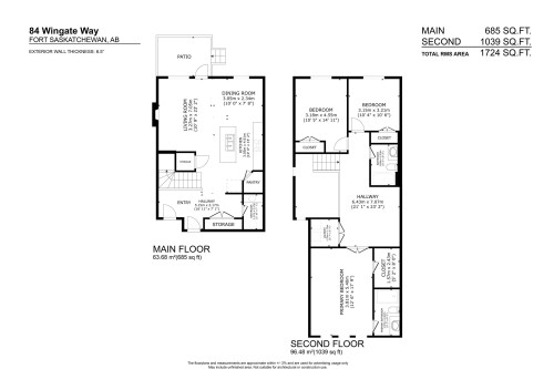 Floor plan - 84 Wingate Way, Fort Saskatchewan, AB 