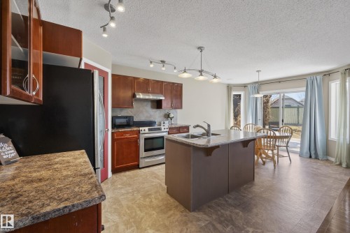9144 207 Street, Edmonton, AB - Indoor Photo Showing Kitchen With Stainless Steel Kitchen