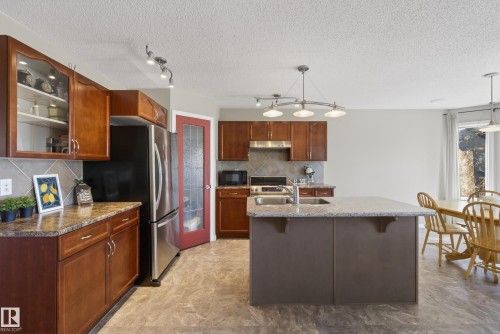 9144 207 Street, Edmonton, AB - Indoor Photo Showing Kitchen With Stainless Steel Kitchen With Double Sink