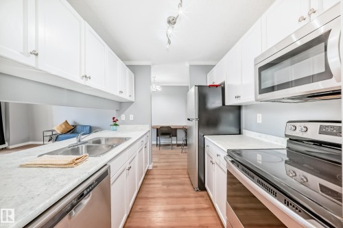 330 4210 139 Avenue, Edmonton, AB - Indoor Photo Showing Kitchen With Double Sink