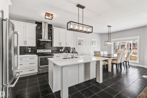 3087 Carpenter Landing, Edmonton, AB - Indoor Photo Showing Kitchen With Upgraded Kitchen
