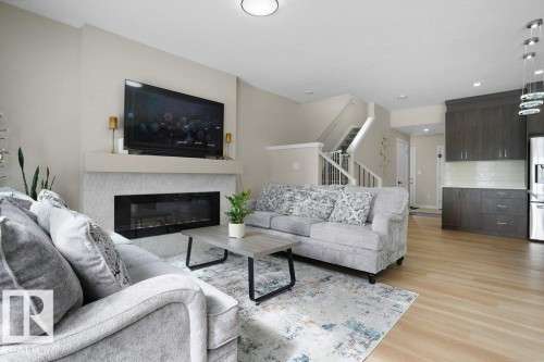 1459 Cherniak Way, Edmonton, AB - Indoor Photo Showing Living Room With Fireplace