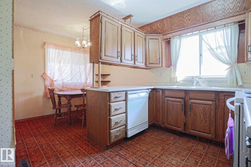 12106 43 Street, Edmonton, AB - Indoor Photo Showing Kitchen With Double Sink