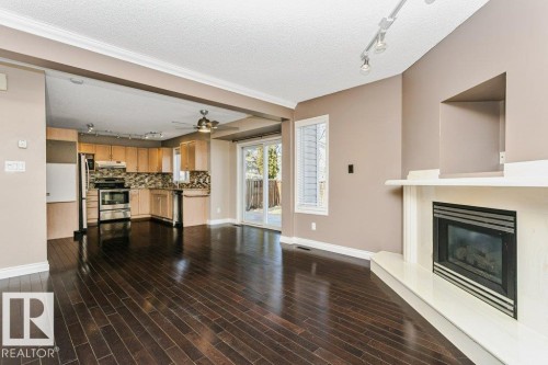 15827 133 Street, Edmonton, AB - Indoor Photo Showing Other Room With Fireplace