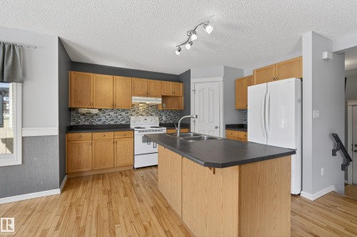 8915 7 Avenue, Edmonton, AB - Indoor Photo Showing Kitchen With Double Sink